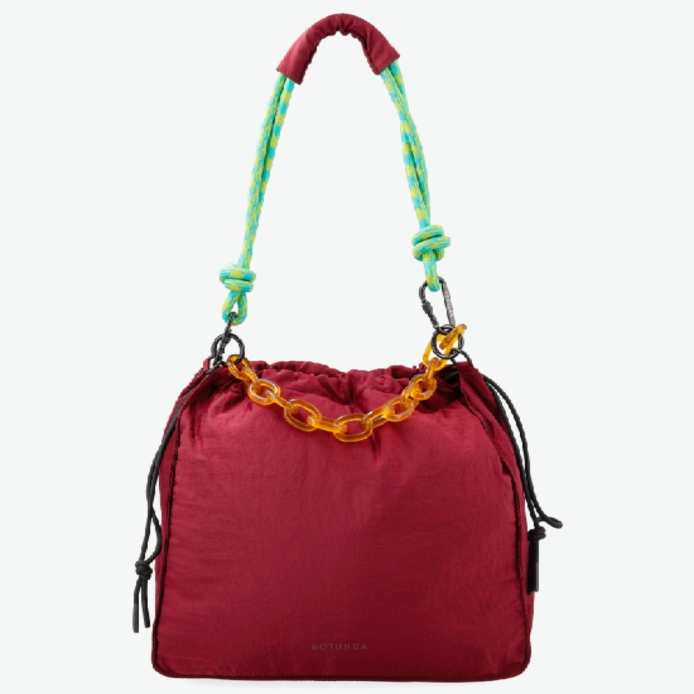 Rotunda Sant Hobo Bag - Bordeaux